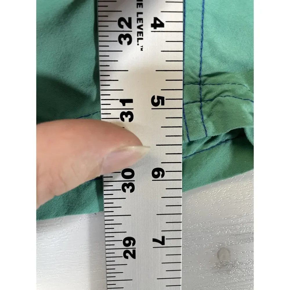 Boden Swim Shorts Mens 30 Blue Green Colorblock‎ Drawstring Mesh Lined Quick Dry